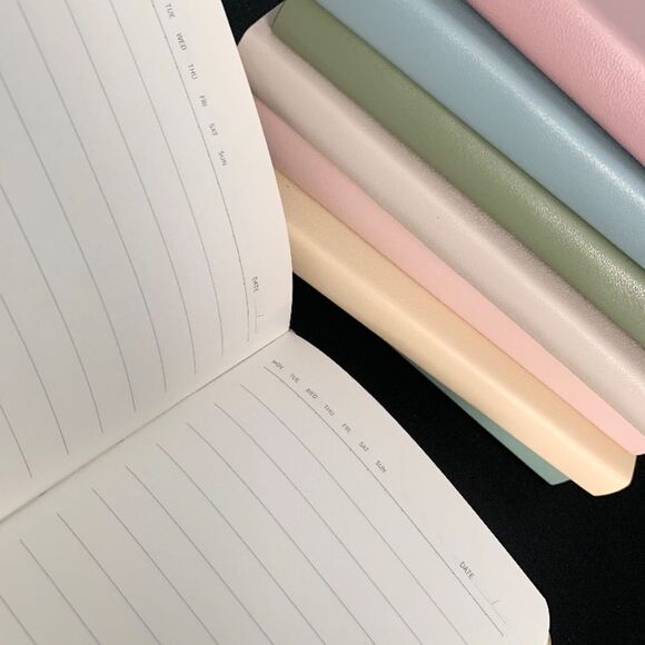 Pastel Soft Cover Notebook, Notepad PU leather cover, Portable Diary, jo… - Picture 5 of 6